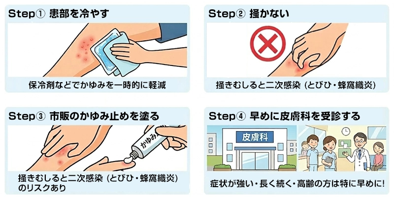ノミに刺されたときの対処法