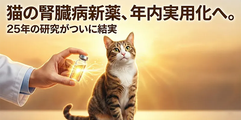 猫の腎臓病新薬、年内実用化へ。25年の研究がついに結実